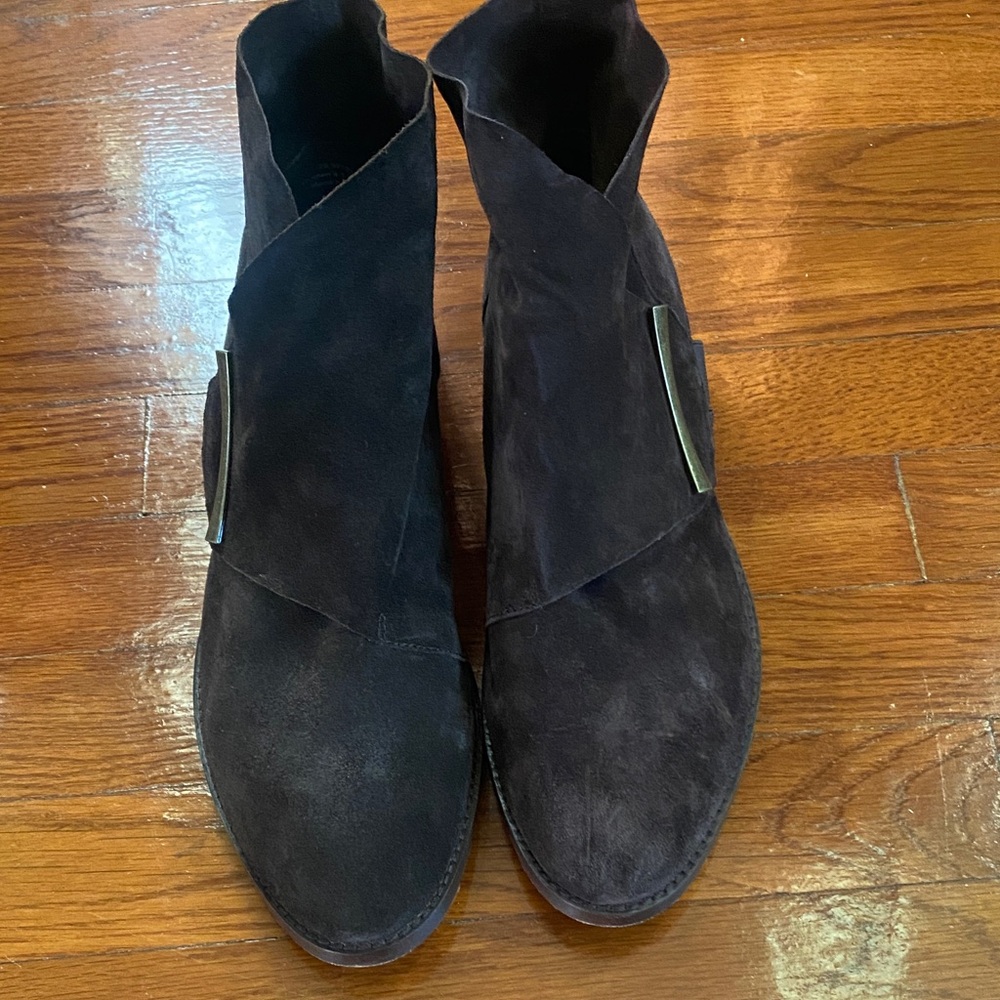 Brown Suede Ankle Boots